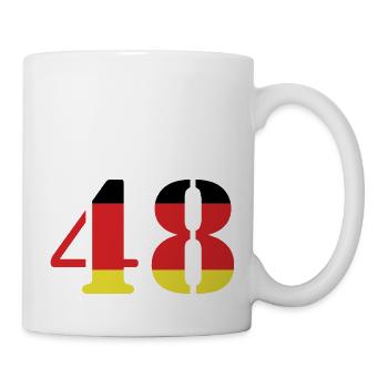 48 Numéro Jersey Allemagne - Mug blanc - blanc - Droite