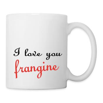 I love you FRANGINE - Mug blanc - blanc - Droite