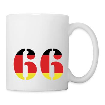 66 Numéro Jersey Allemagne - Mug blanc - blanc - Droite