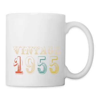 Jahrgang 1955 - 69. Geburtstag - 69 Jahre alt - Tasse - Weiß - Rechts