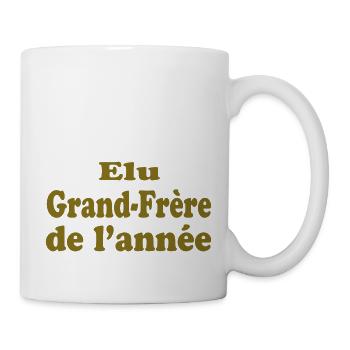 ELU Grand Frère DE L'ANNEE!!!! - Mug blanc - blanc - Droite