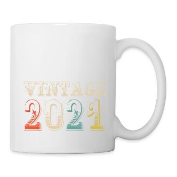 Vintage 2021 - 3 rd birthday - 3 years old - Mug - white - Right