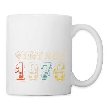 Vintage 1976- 48 th birthday - 48 ans - Mug blanc - blanc - Droite