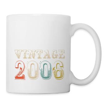 Jahrgang 2006 - 18. Geburtstag - 18 Jahre alt - Tasse - Weiß - Rechts