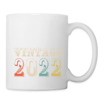 Vintage 2022 - 2 nd birthday - 2 years - Mug - white - Right