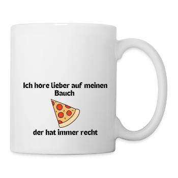 Je préfère écouter mon instinct - Drôle de dicton - Mug blanc - blanc - Droite