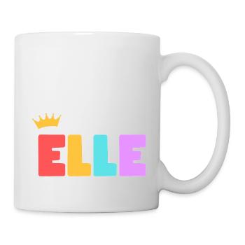 Elle! Personalisierbar - Tasse - Weiß - Rechts