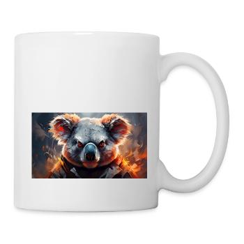 Süße mürrische griesgrämige Tiere - Koala - Tasse - Weiß - Rechts