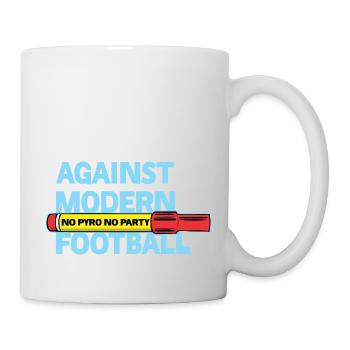 Against Modern Football No Pyro No Party - Mug - white - Right