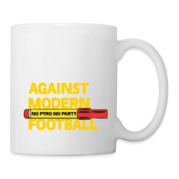 Against Modern Football No Pyro No Party - Mug - white - Right