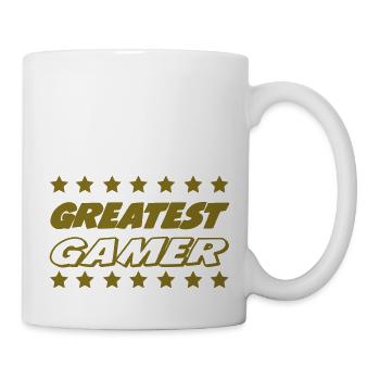 GREATEST GAMER - Mug blanc - blanc - Droite