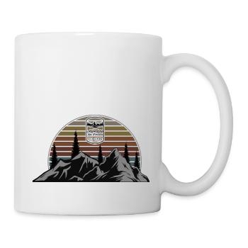 Mountain + Logo ARE - Tasse - Weiß - Rechts