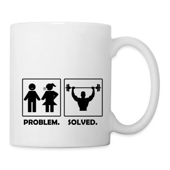 Problem solved fitness - Mug - white - Right