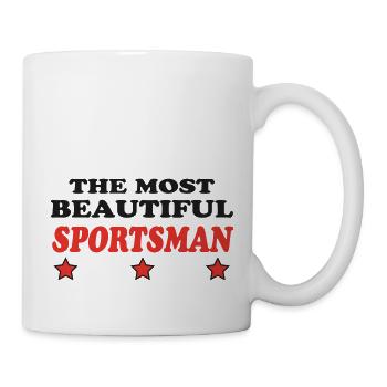 THE MOST BEAUTIFUL SPORTSMAN - Mug blanc - blanc - Droite