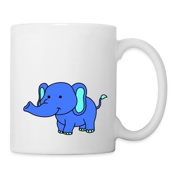 elefant - Tasse - Weiß - Rechts