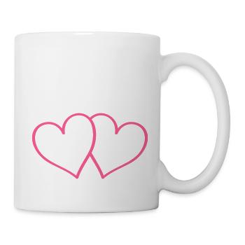 herzen heart - Tasse - Weiß - Rechts