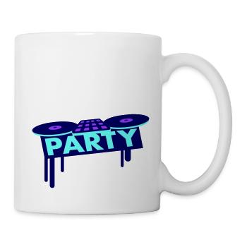 Mixeur Party Spray DJ Vinyle Enregistrer Musique - Mug blanc - blanc - Droite