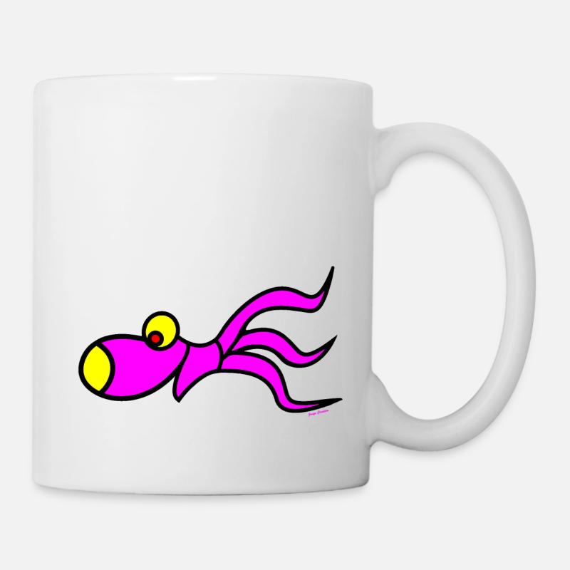 squid shirt - Tasse - Weiß