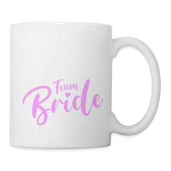 Équipe de la mariée - Mug blanc - blanc - Droite