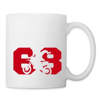 Moto 68 Biker - Tasse - Weiß - Rechts