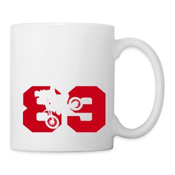 Moto 89 motard - Mug blanc - blanc - Droite