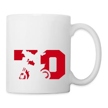 Moto 70 Biker - Tasse - Weiß - Rechts
