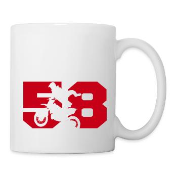 Moto 58 biker - Mug - white - Right