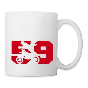 Moto 59 motard - Tasse - Weiß - Rechts