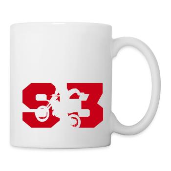 Moto 93 motard - Tasse - Weiß - Rechts