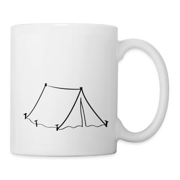 zelt - Tasse - Weiß - Rechts