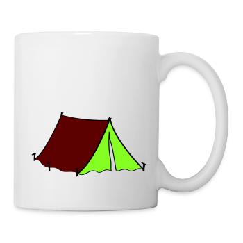zelt - Tasse - Weiß - Rechts