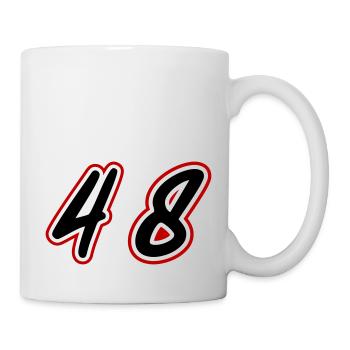 48 Zahl symbol - Tasse - Weiß - Rechts