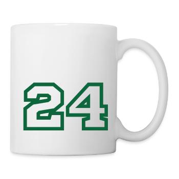 Number 24 green sport - Mug - white - Right
