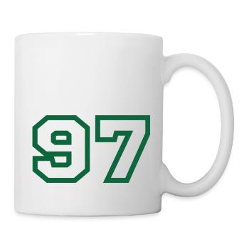 Numéro 97 sport - Mug blanc - blanc - Droite