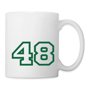 Number 48 green sport - Mug - white - Right