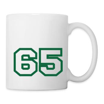 Numéro 65 sport - Mug blanc - blanc - Droite