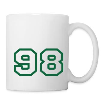 Numéro 98 sport - Mug blanc - blanc - Droite