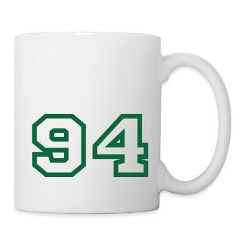 Numéro 94 sport - Mug blanc - blanc - Droite
