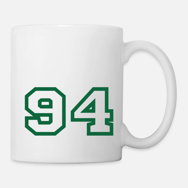 Nummer 94 Sport - Tasse - Weiß