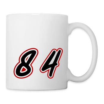 84 Zahl Symbol - Tasse - Weiß - Rechts