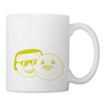 DJ Party Lemons Fruits Team Friends Party Crew - Mug - white - Right
