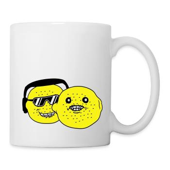 DJ Party Lemons Fruits Team Friends Party Crew - Mug - white - Right