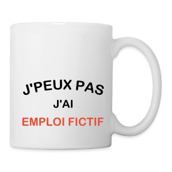 Ich kann nicht, ich habe einen fiktiven Job - Tasse - Weiß - Rechts