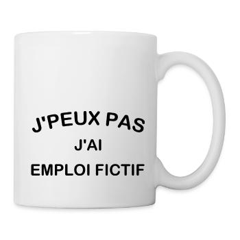 Ich kann nicht, ich habe einen fiktiven Job - Tasse - Weiß - Rechts