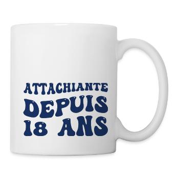 Seit 18 Jahren liebenswert - Tasse - Weiß - Rechts