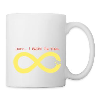 Infinity has a problem. - Mug - white - Right