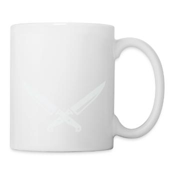 Messer Symbol - Tasse - Weiß - Rechts