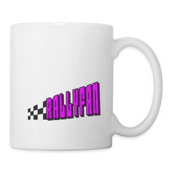 Rallyfan violet noir - Mug blanc - blanc - Droite