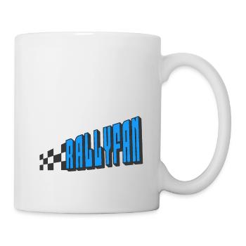 Rallyfan bleu noir - Mug blanc - blanc - Droite