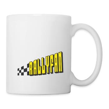Rallyfan yellow black - Mug - white - Right